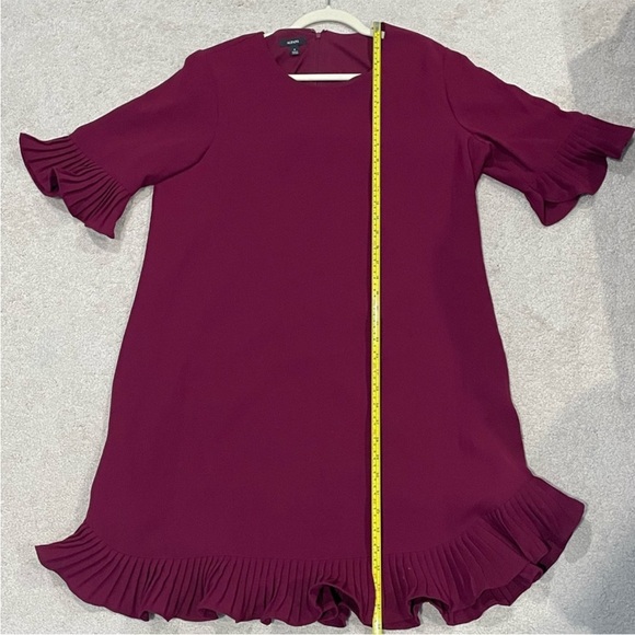 Macy’s Alfani Berry Wine Size 14 Dress with Sleeves - Picture 7 of 7